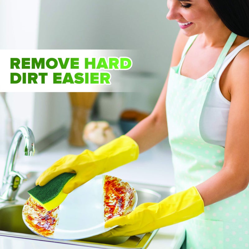 SCRUBIT (24 Pack) Heavy Duty Scrub Sponges by SCRUBIT â€“ Kitchen Dish, Sink and Bathroom Cleaning Scrubber Sponge - with Non-Smell Scouring Pad [New Packaging] - Image 4